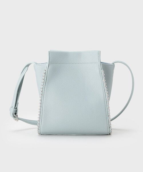 INDIVI（インディヴィ）の「【合皮】スタッズ風メタルポシェットバッグ（ショルダーバッグ・レディース・サックスブルー/ナチュラル/ブラック・00）」の8枚目の写真