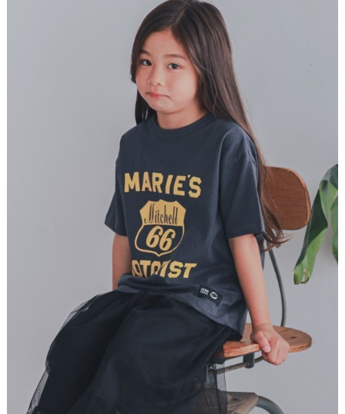 ZERO standerd(ゼロスタンダード)の「zero standard/ゼロスタンダード MAEIE’STシャツ(Tシャツ/カットソー・キッズ・アイボリー/チャコールグレー/ネイビー・160cm/150cm/140cm/130cm/120cm/110cm/100cm)」の1枚目の写真