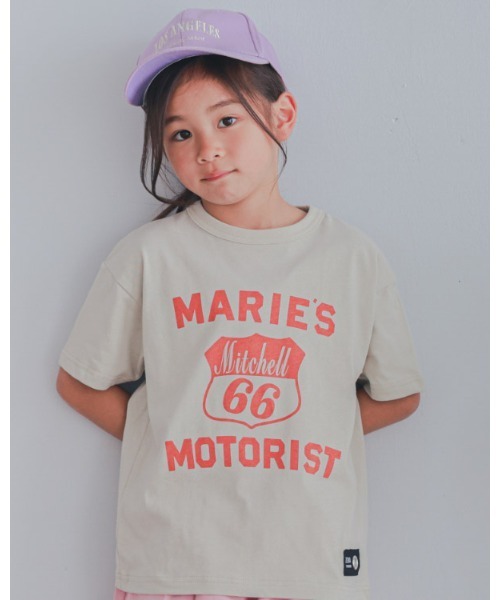 ZERO standerd(ゼロスタンダード)の「zero standard/ゼロスタンダード MAEIE’STシャツ(Tシャツ/カットソー・キッズ・アイボリー/チャコールグレー/ネイビー・160cm/150cm/140cm/130cm/120cm/110cm/100cm)」の4枚目の写真