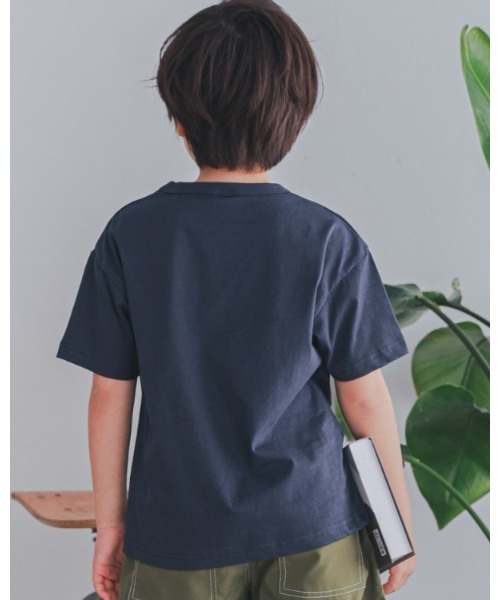 ZERO standerd(ゼロスタンダード)の「zero standard/ゼロスタンダード MAEIE’STシャツ(Tシャツ/カットソー・キッズ・アイボリー/チャコールグレー/ネイビー・160cm/150cm/140cm/130cm/120cm/110cm/100cm)」の7枚目の写真