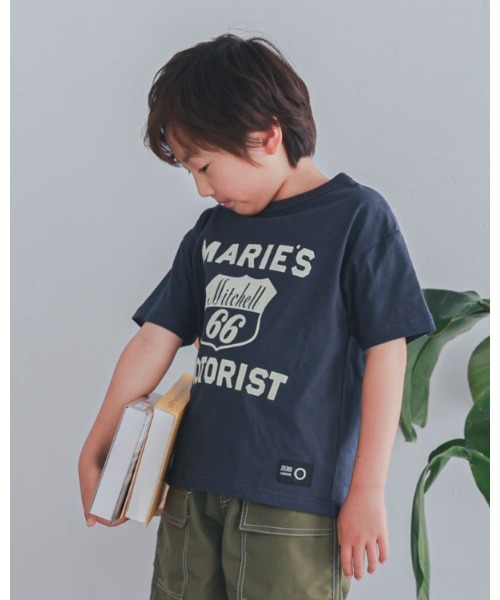 ZERO standerd(ゼロスタンダード)の「zero standard/ゼロスタンダード MAEIE’STシャツ(Tシャツ/カットソー・キッズ・アイボリー/チャコールグレー/ネイビー・160cm/150cm/140cm/130cm/120cm/110cm/100cm)」の8枚目の写真