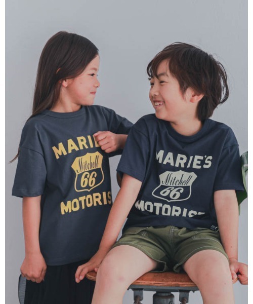 ZERO standerd(ゼロスタンダード)の「zero standard/ゼロスタンダード MAEIE’STシャツ(Tシャツ/カットソー・キッズ・アイボリー/チャコールグレー/ネイビー・160cm/150cm/140cm/130cm/120cm/110cm/100cm)」の12枚目の写真