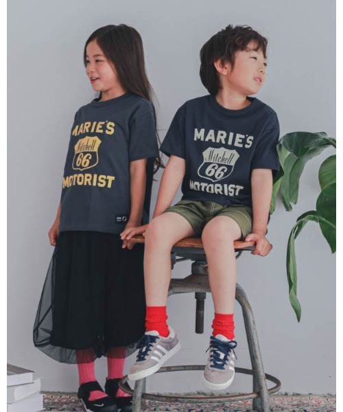 ZERO standerd(ゼロスタンダード)の「zero standard/ゼロスタンダード MAEIE’STシャツ(Tシャツ/カットソー・キッズ・アイボリー/チャコールグレー/ネイビー・160cm/150cm/140cm/130cm/120cm/110cm/100cm)」の13枚目の写真