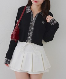 continuer de NICE CLAUP | シャツドッキングWZIPカーディガン(ニット/セーター)