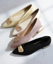 VIVIAN | ポインテッドトゥゴールドモチーフパンプス(パンプス)