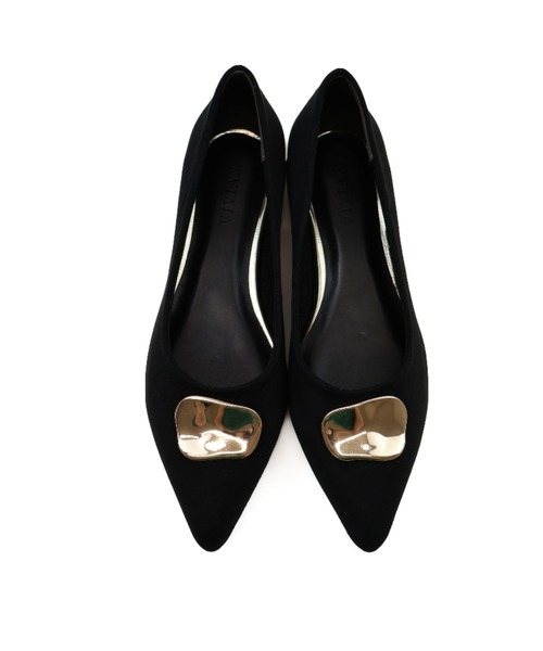 VIVIAN(ヴィヴィアン)の「ポインテッドトゥゴールドモチーフパンプス(パンプス・レディース・イエロー系その他3/ベージュ系その他3/ブラック系その他3/ホワイト系その他5・S/M/L/LL)」の9枚目の写真