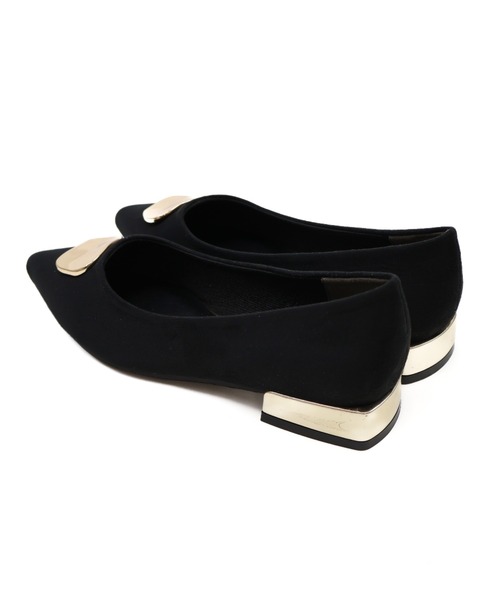 VIVIAN(ヴィヴィアン)の「ポインテッドトゥゴールドモチーフパンプス(パンプス・レディース・イエロー系その他3/ベージュ系その他3/ブラック系その他3/ホワイト系その他5・S/M/L/LL)」の10枚目の写真