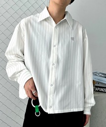 UNDERSTATEMENTs（アンダーステイトメント）の「【ユニセックス】春新作/ショート丈ワンポイント刺繍シャツ（シャツ/ブラウス）」