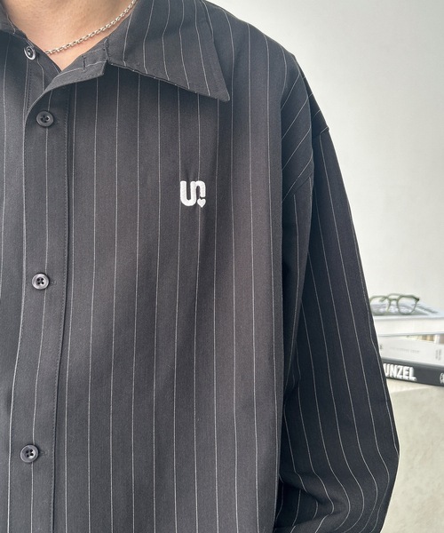 UNDERSTATEMENTs（アンダーステイトメント）の「【ユニセックス】春新作/ショート丈ワンポイント刺繍シャツ（シャツ/ブラウス・メンズ・ネイビー/ブラック系その他2/ブルー/ブラック系その他/ホワイト系その他/ホワイト/ブルー系その他・MEDIUM/LARGE）」の18枚目の写真