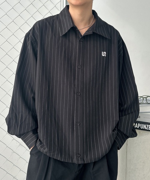 UNDERSTATEMENTs（アンダーステイトメント）の「【ユニセックス】春新作/ショート丈ワンポイント刺繍シャツ（シャツ/ブラウス・メンズ・ネイビー/ブラック系その他2/ブルー/ブラック系その他/ホワイト系その他/ホワイト/ブルー系その他・MEDIUM/LARGE）」の20枚目の写真