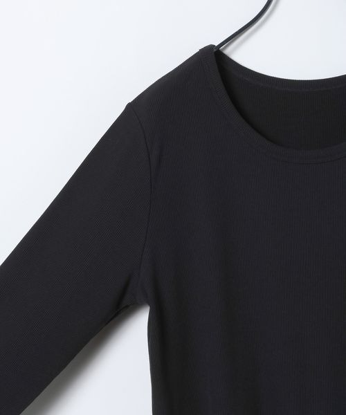 JEANASIS(ジーナシス)の「ドッキングテレコLS TEE/650640(Tシャツ/カットソー・レディース・ブラック×ブルー/ブラック系その他/グレー系その他/ホワイト×ホワイト・FREE)」の7枚目の写真