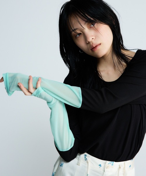 JEANASIS(ジーナシス)の「ドッキングテレコLS TEE/650640(Tシャツ/カットソー・レディース・ブラック×ブルー/ブラック系その他/グレー系その他/ホワイト×ホワイト・FREE)」の22枚目の写真