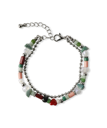 LEATHERY（レザリー）の「ミッドハートビーズブレスレット（ブレスレット）」