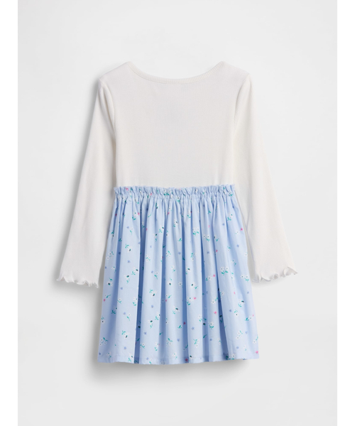 GAP（ギャップ）の「ミックスメディア ワンピース (幼児・ベビー)（ワンピース・キッズ・ブルー/ピンク・80ｃｍ/95cm/100cm/105cm/110cm/90cm/70cm）」の4枚目の写真