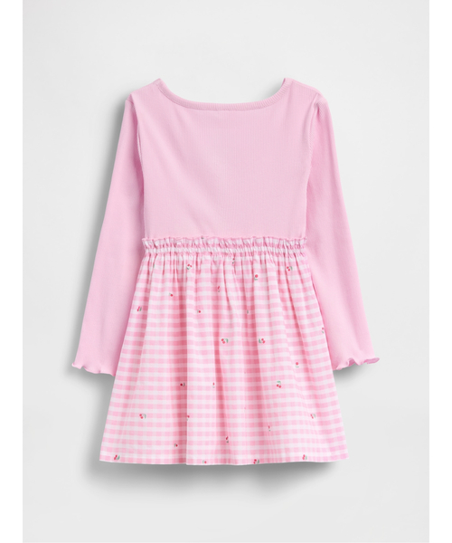 GAP（ギャップ）の「ミックスメディア ワンピース (幼児・ベビー)（ワンピース・キッズ・ブルー/ピンク・80ｃｍ/95cm/100cm/105cm/110cm/90cm/70cm）」の3枚目の写真