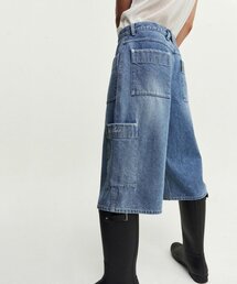 FROM ARLES（フロムアルル）の「ユーティリティポケットヴィンテージ7部デニムウォッシングパンツ / ブルー（デニムパンツ）」