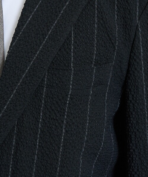 DESIGNWORKS(デザインワークス)の「【26S/S】ウールストレッチサッカーピークドラペルジャケット / セットアップ対応 / ストレッチ / 防シワ(テーラードジャケット・メンズ・ネイビー/ブラック・52/50/48/46/44)」の10枚目の写真