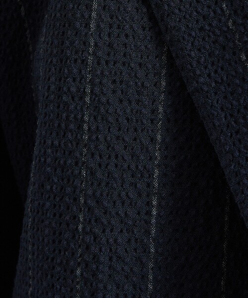 DESIGNWORKS(デザインワークス)の「【26S/S】ウールストレッチサッカーピークドラペルジャケット / セットアップ対応 / ストレッチ / 防シワ(テーラードジャケット・メンズ・ネイビー/ブラック・52/50/48/46/44)」の18枚目の写真