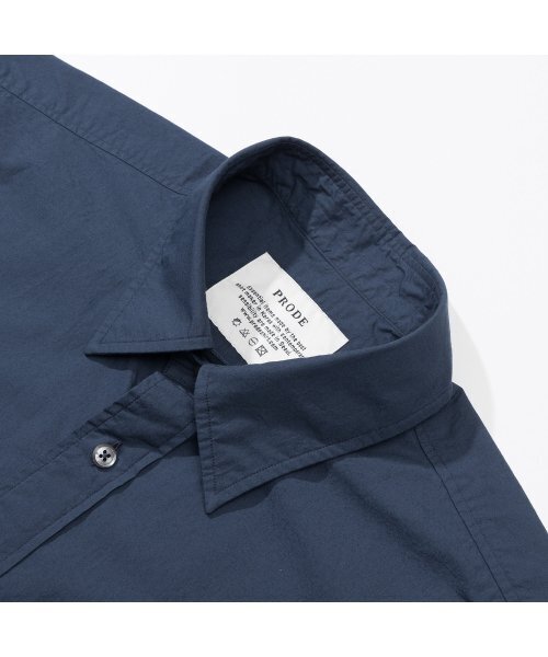 PRODESHIRT（プロデシャツ）の「[リラックス]P-905 ポプリン半袖シャツ (ネイビー)（シャツ/ブラウス・メンズ・その他・M/L/XL/XXX-LARGE）」の3枚目の写真