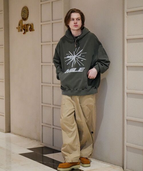 THE MILE(ザマイル)の「ファイヤークラッカー スウェットフード NAVY(パーカー・メンズ・その他・S/M/L/XL)」の7枚目の写真