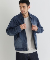 BACK NUMBER | 【BACK NUMBER】デニムフルジップジャケット (ライトアウター / ワークテイスト / ユニセックス)(ブルゾン)