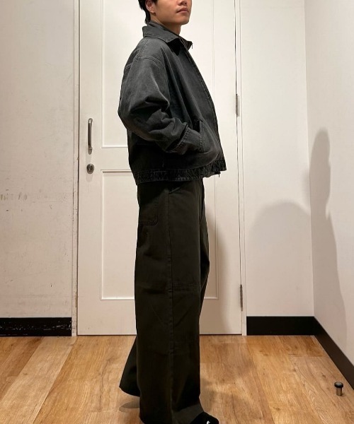 BACK NUMBER（バックナンバー）の「【BACK NUMBER】デニムフルジップジャケット (ライトアウター / ワークテイスト / ユニセックス)（ブルゾン・メンズ・ブラック/ダークインディゴブルー・L/XL/M）」の7枚目の写真