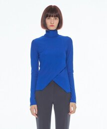 [22FW]  DIAGONAL LINE POLAROID T-SHIRT - Blue
