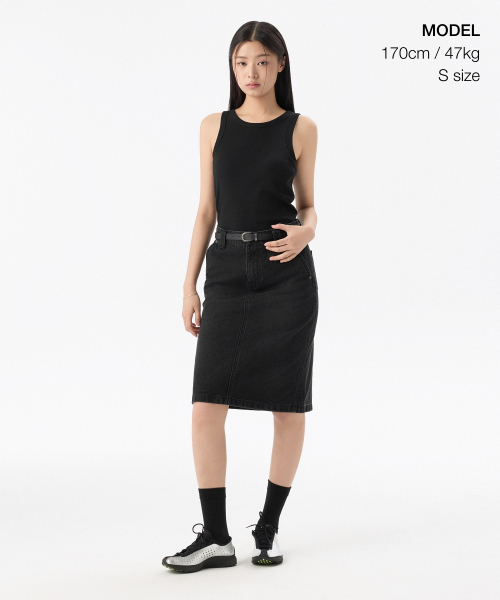 MUSINSA STANDARD WOMAN（ムシンサスタンダードウーマン）の「ウィメンズエッセンシャルブラタンクトップ[ブラック]（Tシャツ/カットソー・レディース・その他・SMALL/MEDIUM/LARGE/X-SMALL）」の2枚目の写真
