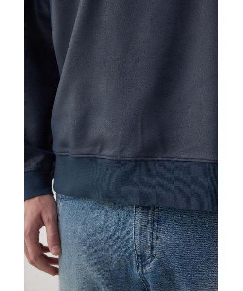 AZUL by moussy（アズールバイマウジー）の「フェイクスエード切り替えトップス（スウェット・メンズ・ブラウン系その他/ブルー系その他3/グレー系その他・MEDIUM/LARGE/SMALL）」の17枚目の写真