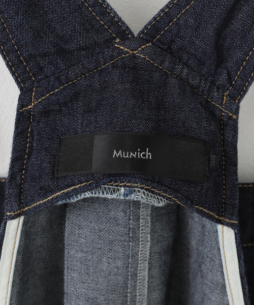 La TOTALITE（ラトータリテ）の「【洗える】Munich/ミューニック スラブデニムサロペット（サロペット/オーバーオール・レディース・ネイビー/ライトグレー・FREE）」の13枚目の写真
