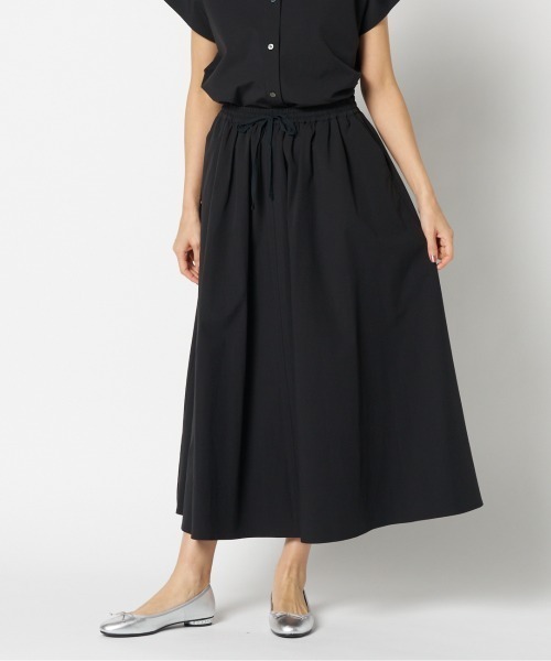 HELIOPOLE(エリオポール)の「DRAWSTRING GATHERED SKIRT(スカート・レディース・ブラック/スカイブルー/ホワイト・38)」の2枚目の写真
