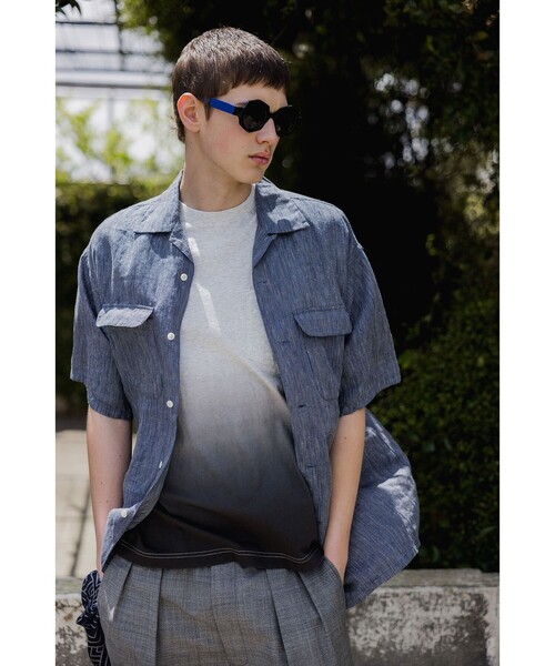 BEAMS PLUS(ビームスプラス)の「Pocket Tee Gradation Dye(Tシャツ/カットソー・メンズ・サックスブルー/シルバー/グリーン・MEDIUM/X-LARGE/LARGE/SMALL/XX-LARGE)」の5枚目の写真