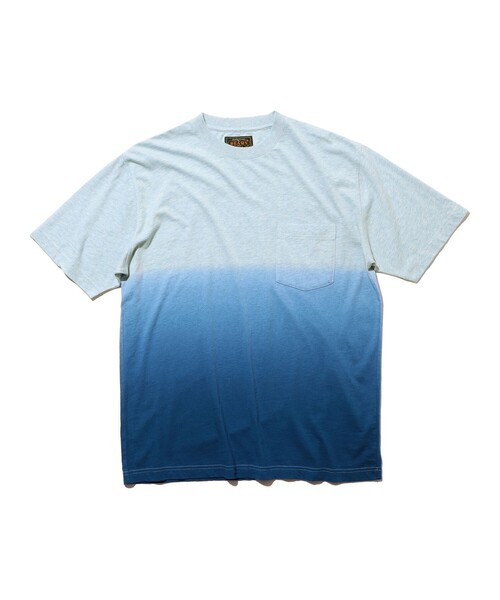 BEAMS PLUS(ビームスプラス)の「Pocket Tee Gradation Dye(Tシャツ/カットソー・メンズ・サックスブルー/シルバー/グリーン・MEDIUM/X-LARGE/LARGE/SMALL/XX-LARGE)」の15枚目の写真