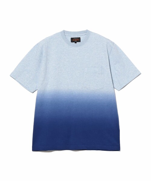 BEAMS PLUS(ビームスプラス)の「Pocket Tee Gradation Dye(Tシャツ/カットソー・メンズ・サックスブルー/シルバー/グリーン・MEDIUM/X-LARGE/LARGE/SMALL/XX-LARGE)」の8枚目の写真