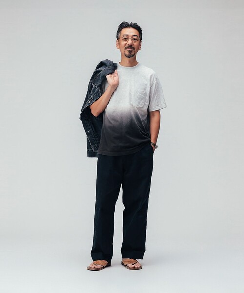 BEAMS PLUS(ビームスプラス)の「Pocket Tee Gradation Dye(Tシャツ/カットソー・メンズ・サックスブルー/シルバー/グリーン・MEDIUM/X-LARGE/LARGE/SMALL/XX-LARGE)」の4枚目の写真