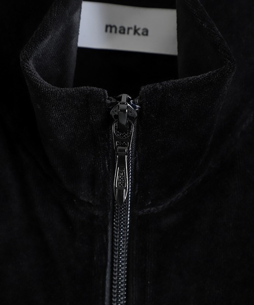 marka（マーカ）の「marka / マーカ：FULL ZIP TRACK JACKET -30/-ORGANIC COTTON VELOUR-：M25C19CS01C[COR]（ブルゾン・メンズ・ダークネイビー・M/S）」の4枚目の写真