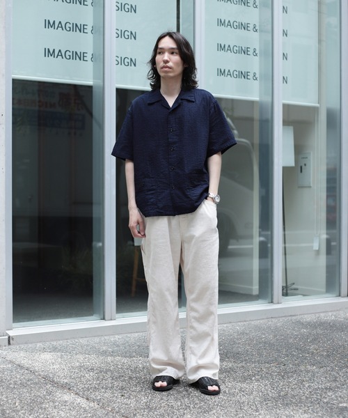 OMNIGOD（オムニゴッド）の「[OMNIGOD mens / オムニゴッド] オリジナルインディゴダブルガーゼ ショートスリーブシャツジャケット（シャツ/ブラウス・メンズ・インディゴブルー・4/3/2）」の18枚目の写真