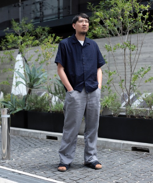 OMNIGOD（オムニゴッド）の「[OMNIGOD mens / オムニゴッド] オリジナルインディゴダブルガーゼ ショートスリーブシャツジャケット（シャツ/ブラウス・メンズ・インディゴブルー・4/3/2）」の19枚目の写真