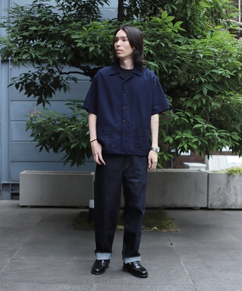 OMNIGOD（オムニゴッド）の「[OMNIGOD mens / オムニゴッド] オリジナルインディゴダブルガーゼ ショートスリーブシャツジャケット（シャツ/ブラウス・メンズ・インディゴブルー・4/3/2）」の21枚目の写真