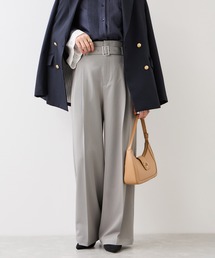 VIS | ベルトディティールパンツ/防シワ・イージーケア(スラックス)