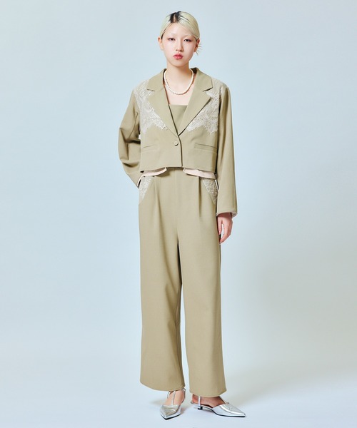 darial（ダリアル）の「【darial】jacket set pants dress / ジャケットセットパンツドレス（セットアップ・レディース・ブラック/ミント/ブラウン・S/M）」の18枚目の写真