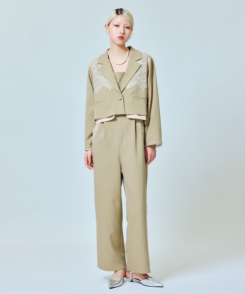 darial（ダリアル）の「【darial】jacket set pants dress / ジャケットセットパンツドレス（セットアップ・レディース・ブラック/ミント/ブラウン・S/M）」の19枚目の写真