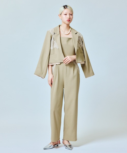 darial（ダリアル）の「【darial】jacket set pants dress / ジャケットセットパンツドレス（セットアップ・レディース・ブラック/ミント/ブラウン・S/M）」の21枚目の写真
