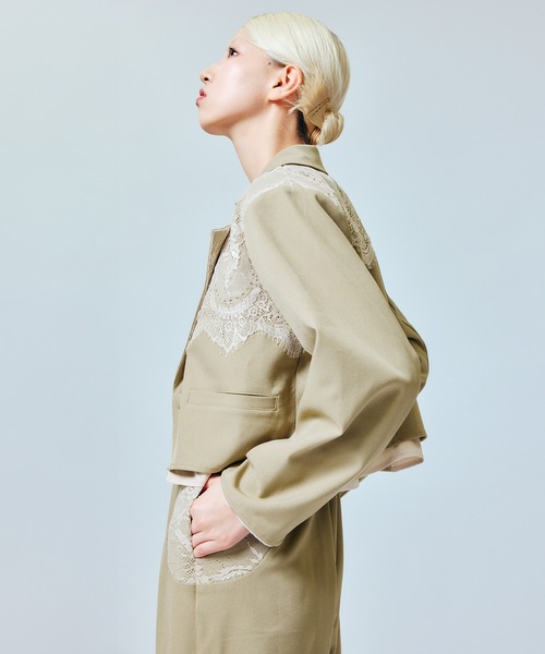darial(ダリアル)の「【darial】きちんと見えて、かっこよく決まる / jacket set pants dress / ジャケットセットパンツドレス 入園式 入学式 卒園式 卒業式 お呼ばれ 結婚式 二次会 成人式 同窓会 セレモニー(セットアップ・レディース・ブラック/ミント/ブラウン・S/M)」の22枚目の写真