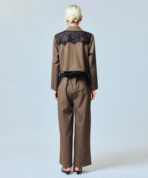 darial（ダリアル）の「【darial】jacket set pants dress / ジャケットセットパンツドレス（セットアップ・レディース・ブラック/ミント/ブラウン・S/M）」の4枚目の写真