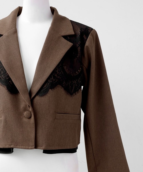 darial（ダリアル）の「【darial】jacket set pants dress / ジャケットセットパンツドレス（セットアップ・レディース・ブラック/ミント/ブラウン・S/M）」の12枚目の写真