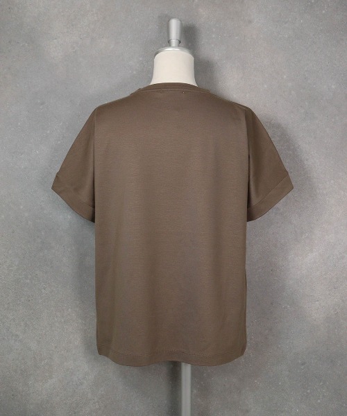 STUDIO PICONE(スタジオピッコーネ)の「箔プリント冷感プルオーバー(Tシャツ/カットソー・レディース・ブラック/ホワイト/ピンク/ブラウン・LL/L/M)」の8枚目の写真