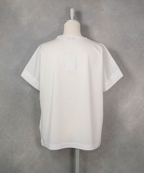 STUDIO PICONE(スタジオピッコーネ)の「箔プリント冷感プルオーバー(Tシャツ/カットソー・レディース・ブラック/ホワイト/ピンク/ブラウン・LL/L/M)」の12枚目の写真