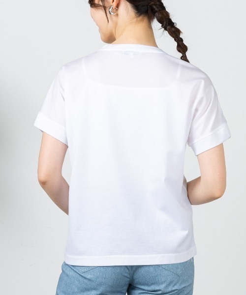 STUDIO PICONE(スタジオピッコーネ)の「箔プリント冷感プルオーバー(Tシャツ/カットソー・レディース・ブラック/ホワイト/ピンク/ブラウン・LL/L/M)」の15枚目の写真