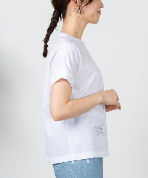 STUDIO PICONE(スタジオピッコーネ)の「箔プリント冷感プルオーバー(Tシャツ/カットソー・レディース・ブラック/ホワイト/ピンク/ブラウン・LL/L/M)」の16枚目の写真
